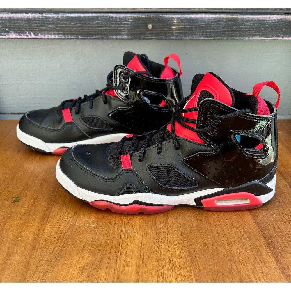 Air Jordan Flight Club '91 Bred Youth 5.5Y Basketball Sneakers DM1685-006